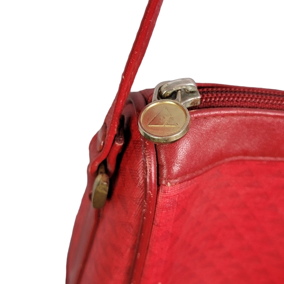 Liz Claiborne Vintage Red Crossbody Shoulder Bag Women's Purse Red - Picture 5 of 15